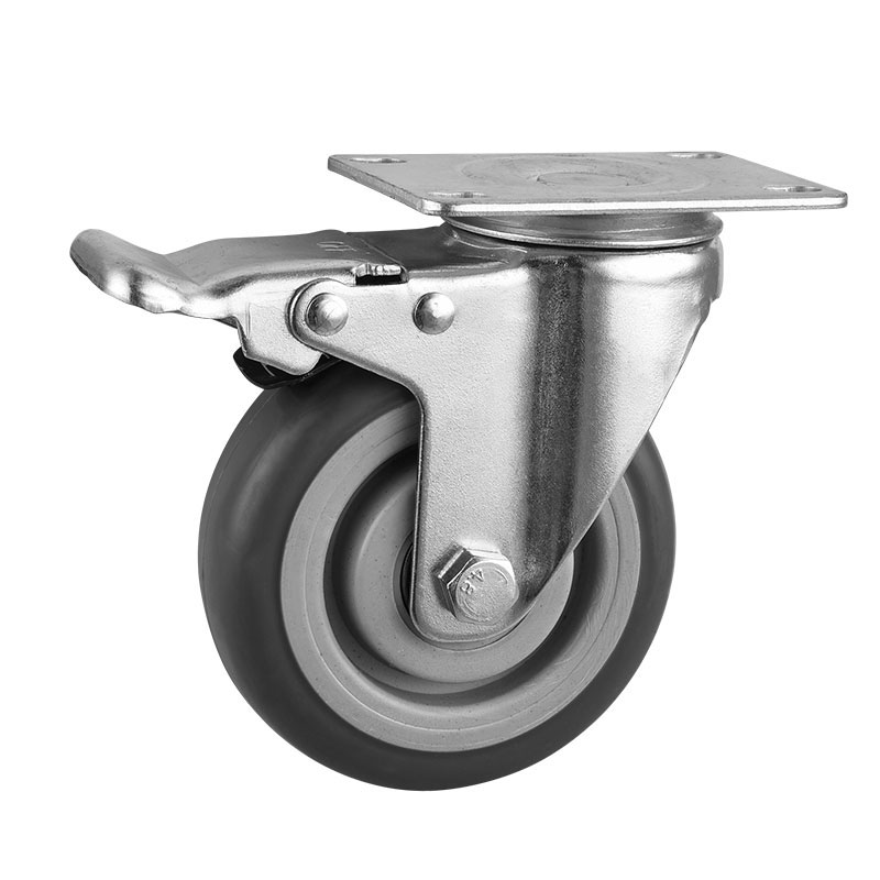 Medium Duty Casters TPR Round Tread