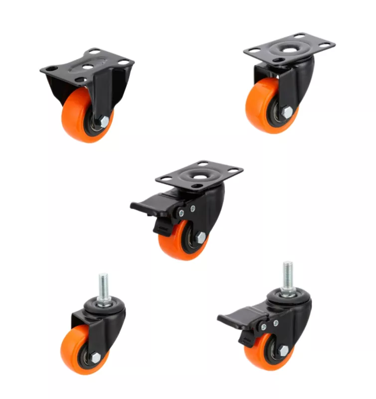 light duty polyurethane (PU) caster wheels
