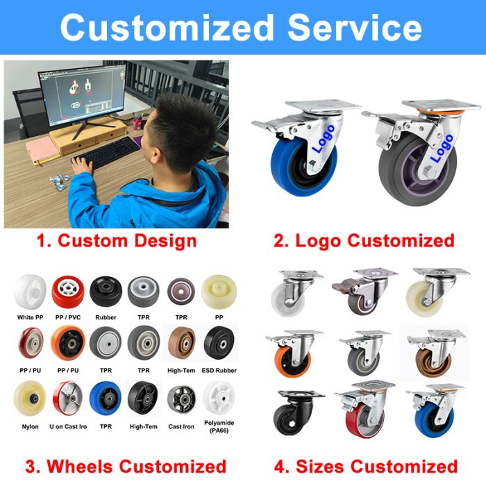 Small Casters with PP wheels