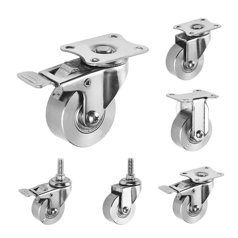 عجلات SUS304 Light Duty جميع SUS304
